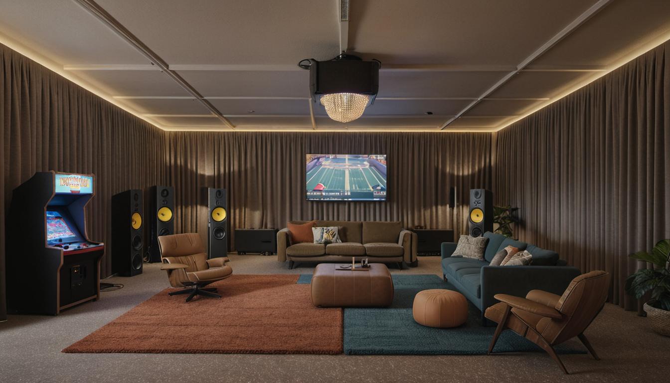 "Learn professional tips for game room soundproofing! Reduce noise by adjusting room density, softening surfaces, using sound-absorbing equipment, and managing gaming system noise."