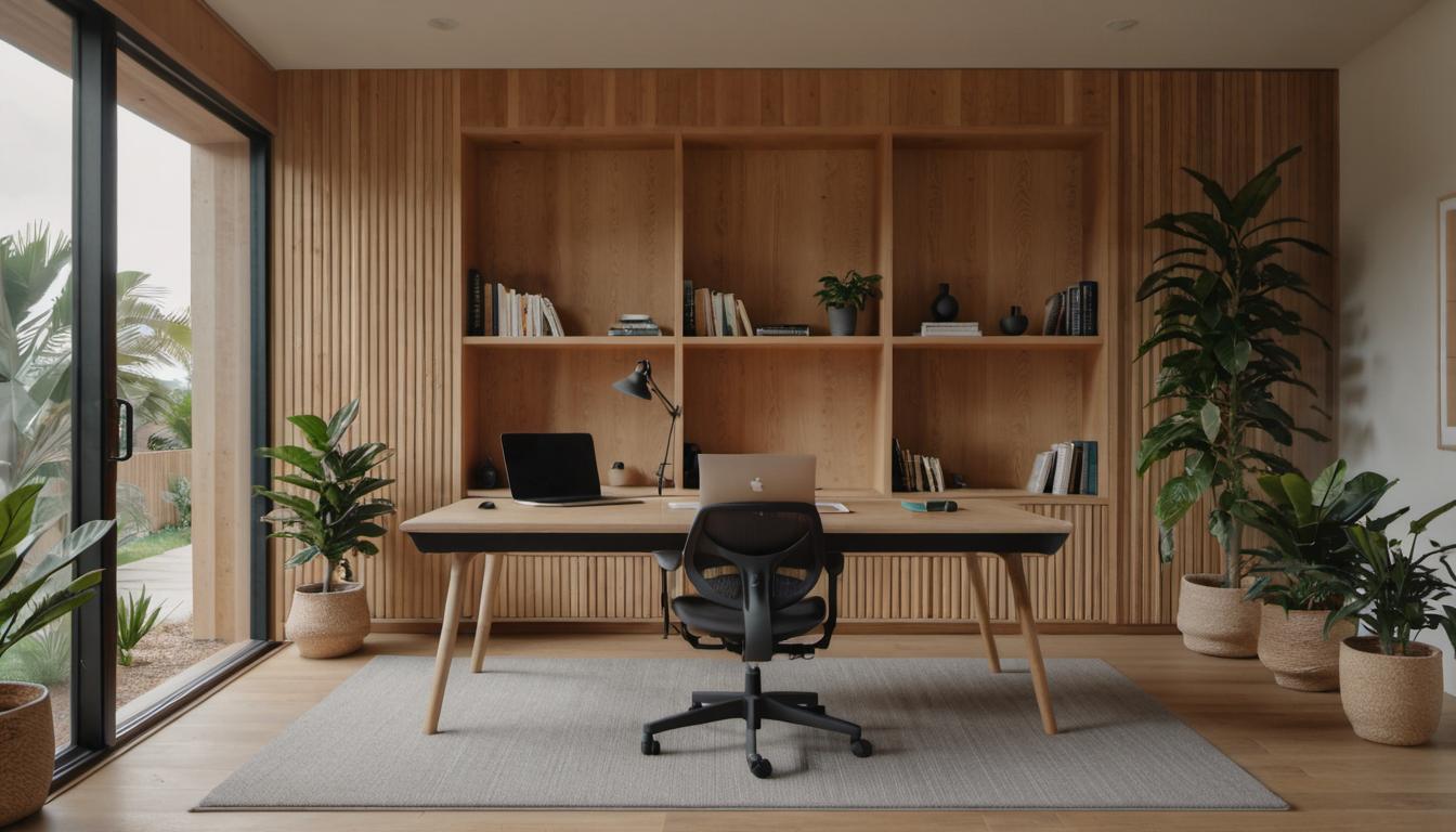 Learn how to create a motivational home office setup with key elements like ergonomic furniture, natural light, delivering tech upgrades, and personalized touches for better productivity and work-life balance.